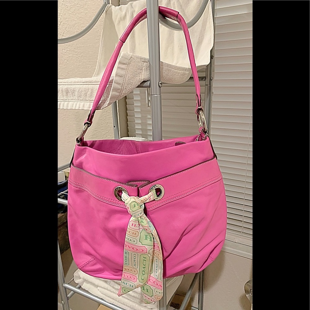Authentic Coach Pink Handbag Purse 👜 #2